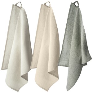 Pheebs 200 g/m2 recycled cotton kitchen towel, Heather green (Kitchen textile)