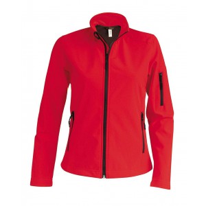 LADIES' SOFTSHELL JACKET, Red (Jackets)