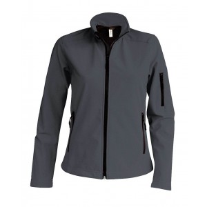 LADIES' SOFTSHELL JACKET, Titanium (Jackets)