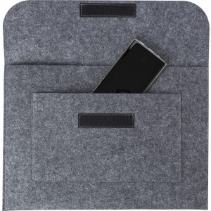 RPET felt document bag Riley, grey (Laptop & Conference bags)