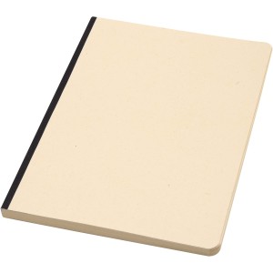 Liliana A5 sugarcane and RPET soft cover notebook, Solid bla