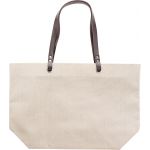 Linen (260 gr/m2) beach bag, Brown (9268-11)