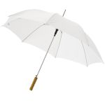 Lisa 23" auto open umbrella with wooden handle, White (19547890)
