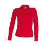 LADIES' LONG-SLEEVED POLO SHIRT, Red