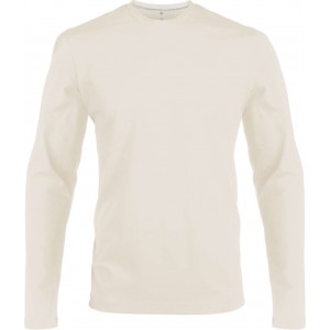MEN'S LONG-SLEEVED CREW NECK T-SHIRT, Light Sand (Long-sleeved shirt)