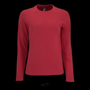 SOL'S IMPERIAL LSL WOMEN - LONG-SLEEVE T-SHIRT, Red (Long-sleeved shirt)