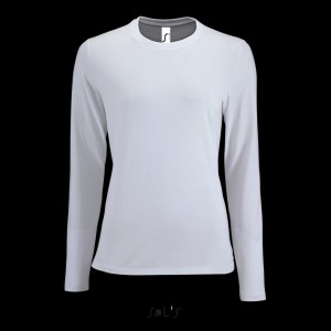 SOL'S IMPERIAL LSL WOMEN - LONG-SLEEVE T-SHIRT, White (Long-sleeved shirt)