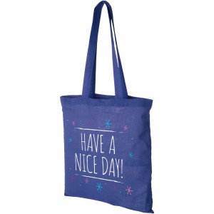 Madras 140 g/m2 cotton tote bag, Royal blue (cotton bag)