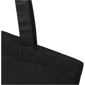 Madras 140 g/m2 cotton tote bag, solid black (cotton bag)