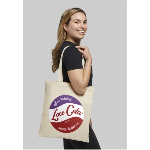 Madras 140 g/m2 cotton tote bag, solid black (cotton bag)