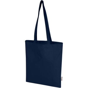 Madras Blend 140 g/m2 GRS recycled cotton tote bag 7L, Navy