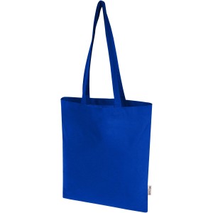 Madras Blend 140 g/m2 GRS recycled cotton tote bag 7L, Royal