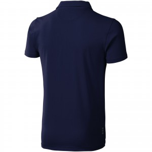 Markham short sleeve men's stretch polo, Navy (Polo shirt, 90-100% cotton)