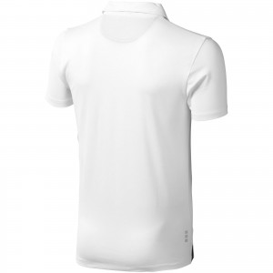 Markham short sleeve men's stretch polo, White (Polo shirt, 90-100% cotton)