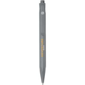 Terra corn plastic ballpoint pen, Grey (Metallic pen)