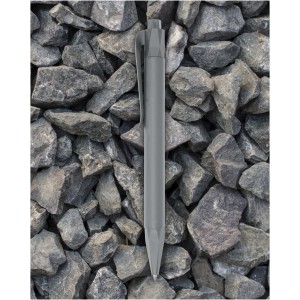 Terra corn plastic ballpoint pen, Grey (Metallic pen)
