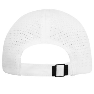 Mica 6 panel GRS recycled cool fit cap, White (Hats)