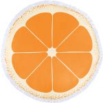 Microfiber (160 gr/m2) beach towel Cody, orange (8289-07)