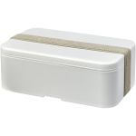MIYO Renew single layer lunch box, Ivory white, Pebble grey (21018102)