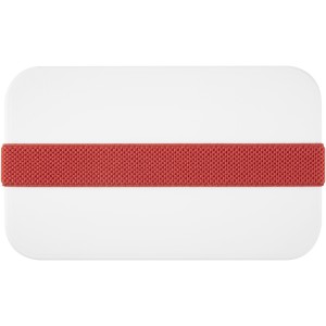 MIYO single layer lunch box, White, Red (Plastic kitchen equipments)