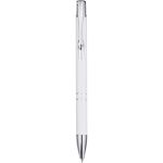 Moneta recycled aluminium ballpoint pen (blue ink), White (10798401)