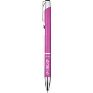 Moneta recycled aluminium ballpoint pen, Pink (Metallic pen)