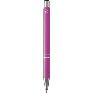 Moneta recycled aluminium ballpoint pen, Pink (Metallic pen)