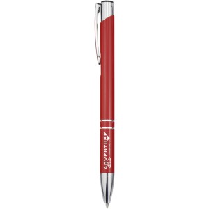 Moneta recycled aluminium ballpoint pen, Red (Metallic pen)