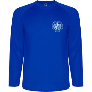 Montecarlo long sleeve men's sports t-shirt, Blue (T-shirt, mixed fiber, synthetic)