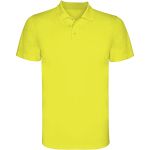 Monzha short sleeve men's sports polo, Fluor Yellow (R04041C)