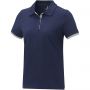 Morgan short sleeve women?s duotone polo, Navy