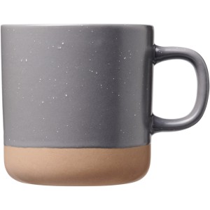 Pascal 360 ml ceramic mug, Gray (Mugs)