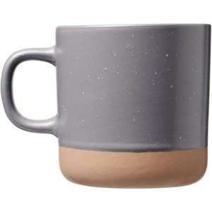 Pascal 360 ml ceramic mug, Gray (Mugs)