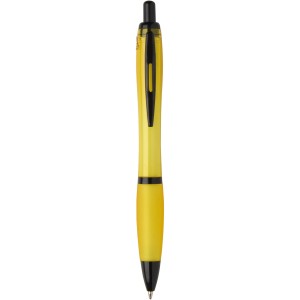Nash recycled plastic ballpoint pen with black trims (black 