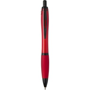 Nash recycled plastic ballpoint pen with black trims (black 