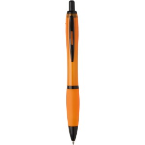 Nash recycled plastic ballpoint pen with black trims (black 