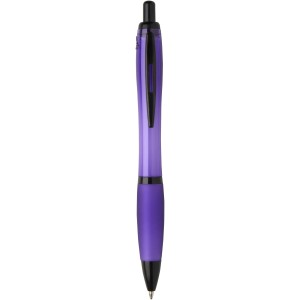Nash recycled plastic ballpoint pen with black trims (black 