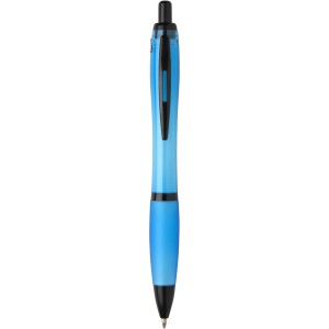 Nash recycled plastic ballpoint pen with black trims (black 