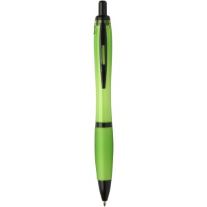 Nash recycled plastic ballpoint pen with black trims (black 