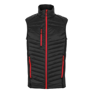 NAVIGATE HYBRID BODYWARMER, Black/Classic Red