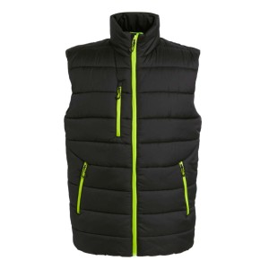 NAVIGATE THERMAL BODYWARMER, Black/Lime Green
