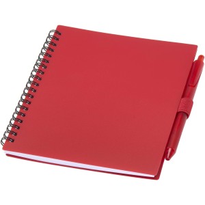 Niove recycled plastic soft cover notebook and ballpoint pen