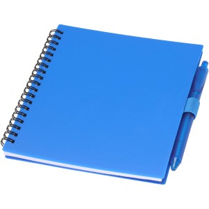 Niove recycled plastic soft cover notebook and ballpoint pen
