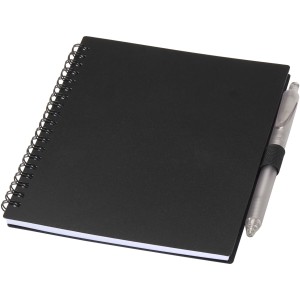 Niove recycled plastic soft cover notebook and ballpoint pen