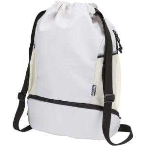 Nomad GRS recycled sports drawstring bag with bottom compart