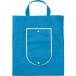 Nonwoven (80 g/m2) foldable shopping bag Francesca, light bl (5619-18)