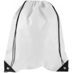 Nonwoven (80 gr/m2) drawstring backpack Nathalie, white (8692-02)