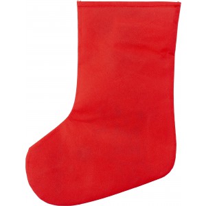Nonwoven (80gr/m2) Christmas stocking Jasleen, red/white (Decorations)