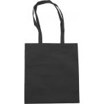 Nonwoven carrying/shopping bag, black (6227-01)