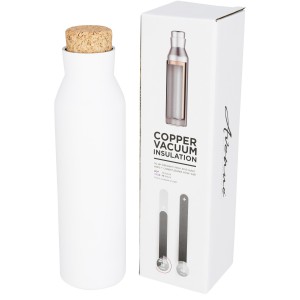 Norse copper vacuum insulated bottle with cork, White (Thermos)